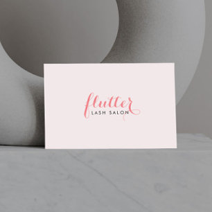 Simply Pink Lash Salon Business Card