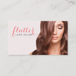 Simply Pink Lash Salon Photo Business Card