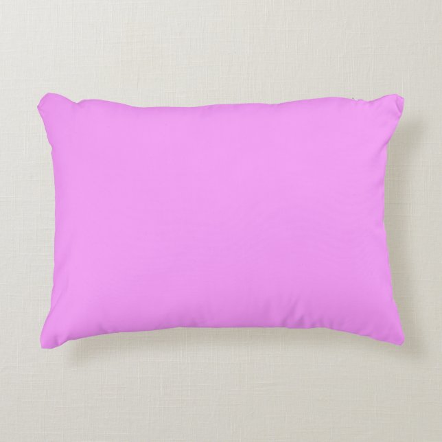 Simply Pink Solid Colour Decorative Cushion (Front)