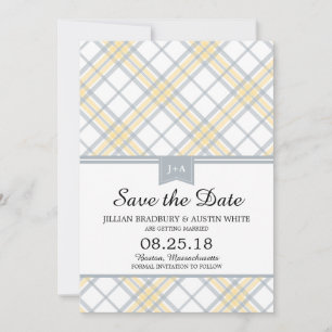 Simply Plaid   Save the Date