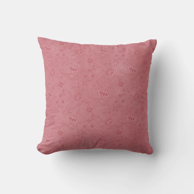 Simply Pretty Pink Flowers Cushion (Front)