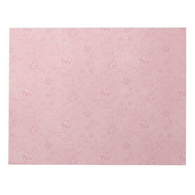 Simply Pretty Pink Flowers Notepad (Front)