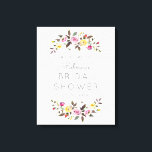 Simply Pretty Welcome Wrapped Canvas Sign<br><div class="desc">Welcome your guests with a stylish sign print,  ready to be framed for a beautiful display. Matching items and printable file options available at www.berryberrysweet.com</div>