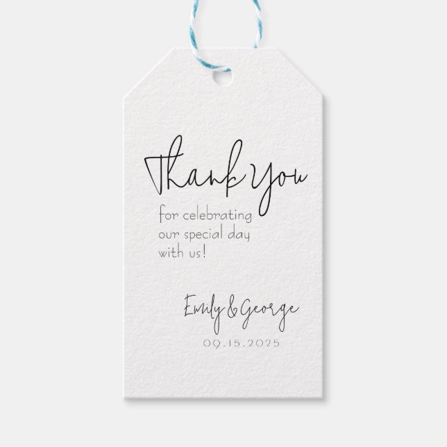 Simply Quaint Favour Tag (Front)