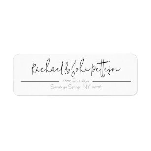 Simply Quaint Return Address Label