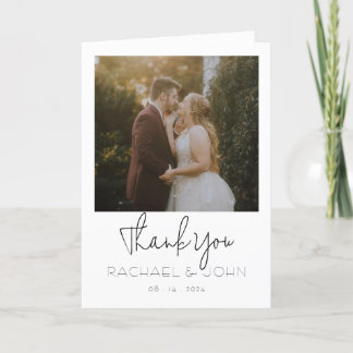 Simply Quaint Thank You Card With Photo