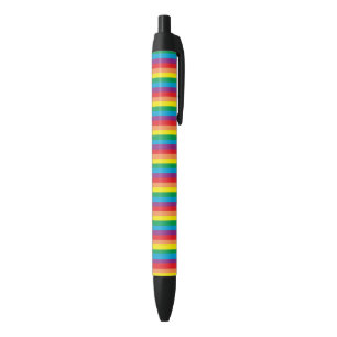 Simply Rainbow Pattern Black Ink Pen