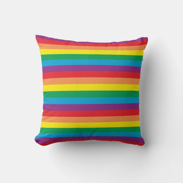 Simply Rainbow Pattern Cushion (Front)