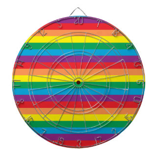Simply Rainbow Pattern Dartboard