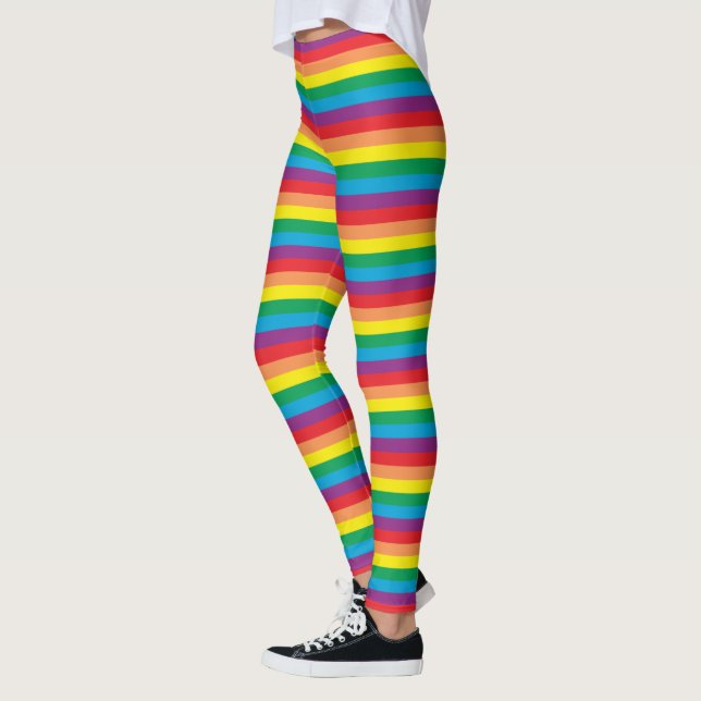 Simply Rainbow Pattern Leggings (Left)