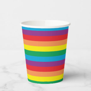 Simply Rainbow Pattern Paper Cups