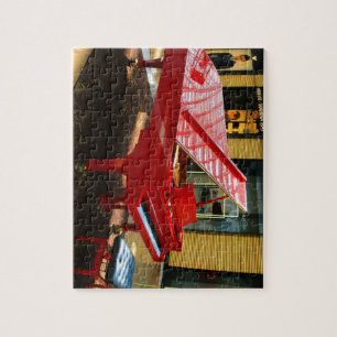 Simply red: grand piano jigsaw puzzle