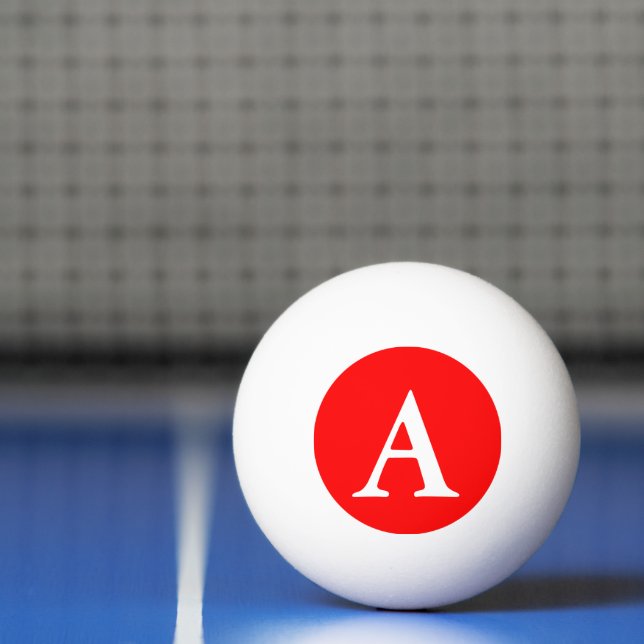 Simply Red Solid Colour Ping Pong Ball (Net)