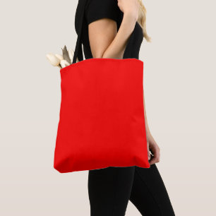 Simply Red Solid Colour Tote Bag