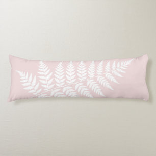 Simply Refined Botanical Blush Pink White Fern Body Cushion