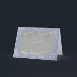 Simply Snowflake Art Personalise Photo Frame Opt 1 Holiday Card<br><div class="desc">Snowflakes fill the winter sky! Customise this card with your own photo inside the snowflake art frame and update the text with your own message. Perfect for Christmas, Hanukkah, Yule, and other winter holiday correspondence and gift-giving. Check out the Critterwings store for more options and for other nature art! Images...</div>