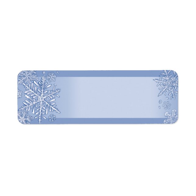 Simply Snowflakes Blank Return Address Labels (Front)