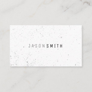 Simply Speckled (black / white) Business Card