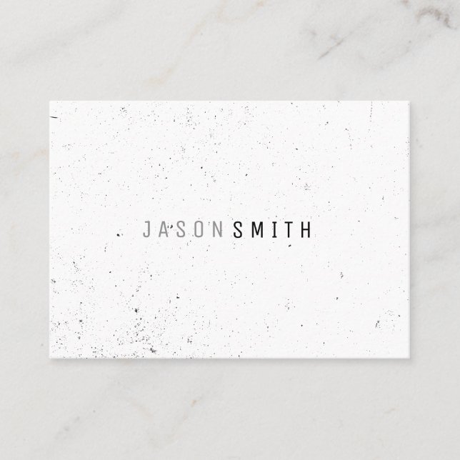 Simply Speckled (black / white) Business Card (Front)