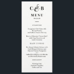 Simply Splendid EDITABLE COLOR Wedding Menu Card<br><div class="desc">Stylish menu card by © berryberrysweet . Printable digital files and matching items are available! Visit our website at berryberrysweet.com for stylish stationery designs and personalised gifts.</div>