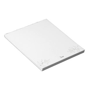 Simply Spring Hand-Drawn Foliage Custom Notepad