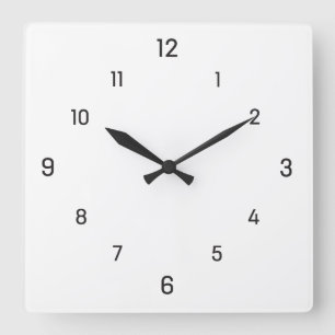 Simply square dials wall clock
