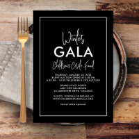Simply Stated Gala Invitation