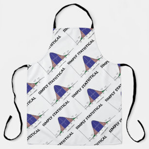 Simply Statistical Bell Curve Geek Humour Apron