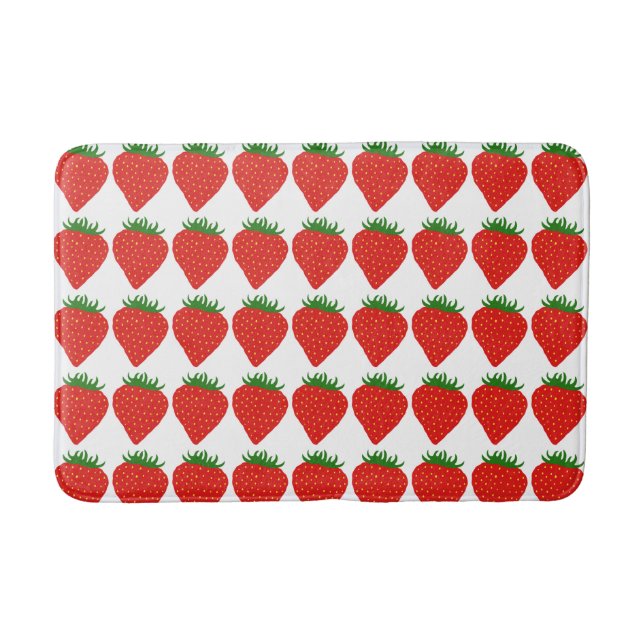 Simply Strawberry bath mats (Front)