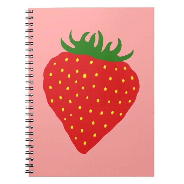 Simply Strawberry custom notebook (Front)