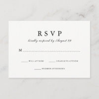 Simply Stylish | Black Reverse Wedding Response