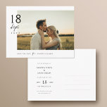Simply Stylish Save the Date Postcard with Photo<br><div class="desc">This simple, stylish modern photo wedding save the date postcard template features your first names and date along with your photo on the front. The text on both sides is black by default but you can change this if you prefer. On both sides we set the background as transparent to...</div>