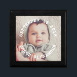 Simply Sweet Baby Photo Gift Box<br><div class="desc">Beautiful personalised photo design perfect for mother's day,  graduations,  weddings,  anniversary,  birthdays,  and more.</div>