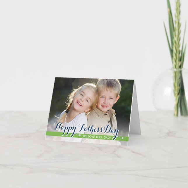Simply Sweet Fathers Day Photo Card (Front)