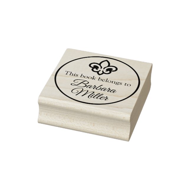 Simply Symbol / Icon - fleur-de-lis / LILY + idea  Rubber Stamp (Stamp)