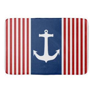 Simply Symbols - ANCHOR & STRIPES + your ideas Bath Mat