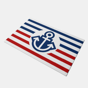 Simply Symbols - ANCHOR & STRIPES + your ideas Doormat