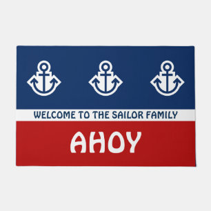 Simply Symbols - ANCHOR & STRIPES + your ideas Doormat