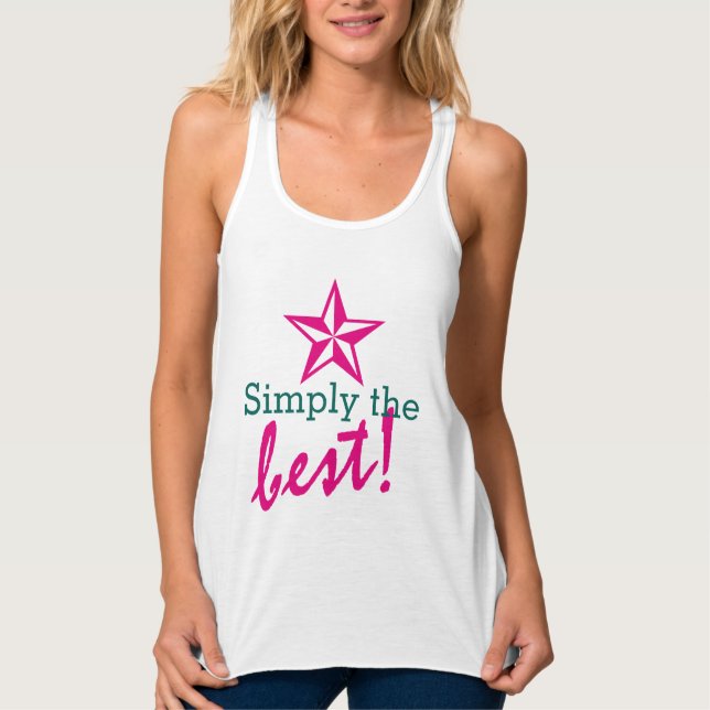 Simply Symbols - half full STAR + your ideas Singlet (Front)