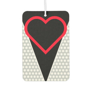 Simply Symbols - HEART + your monogram Car Air Freshener