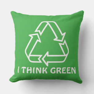 Simply Symbols / Icons - RECYCLING + ideas Outdoor Cushion