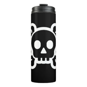 Simply Symbols / Icons - SKULL & BONES + ideas Thermal Tumbler