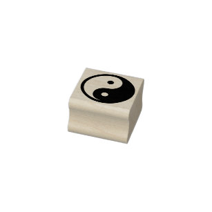 Simply Symbols / Icons - YIN & YANG + ideas Rubber Stamp