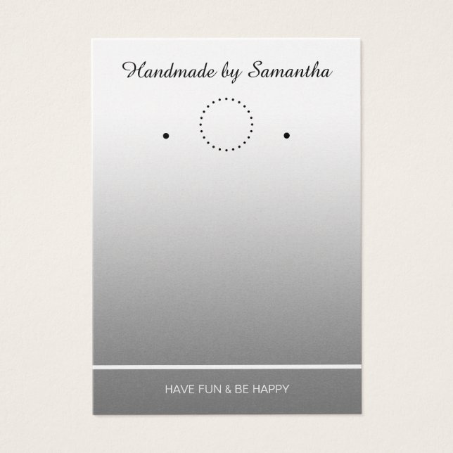Simply Template for an Earrings Display - transpa. (Front)