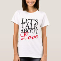 Simply text design "LET'S TALK ABOUT LOVE"