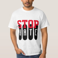 Simply text design "STOP HATE"