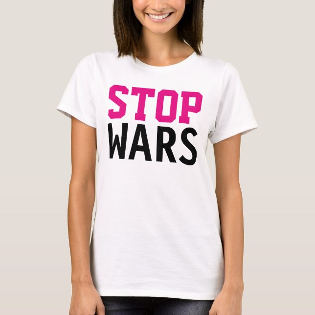 Simply text design "STOP WARS" T-Shirt (Front)