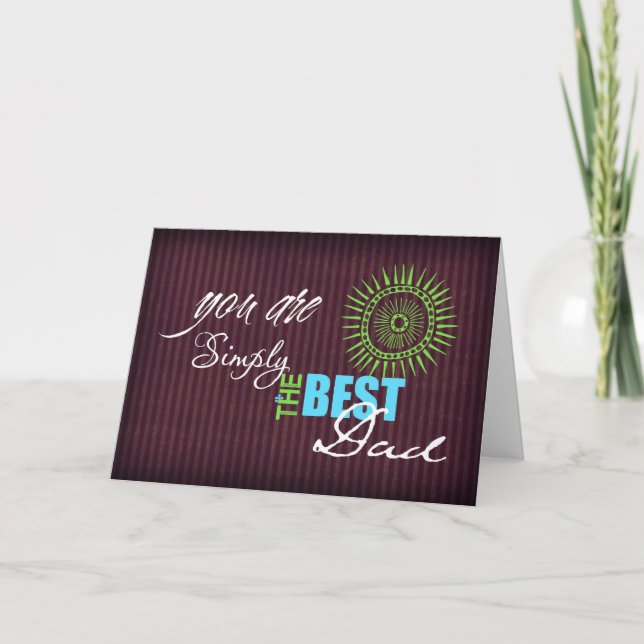 Simply the Best Dad Card (Front)