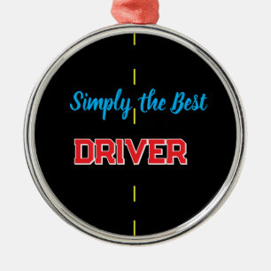 Simply the Best Driver Metal Tree Decoration