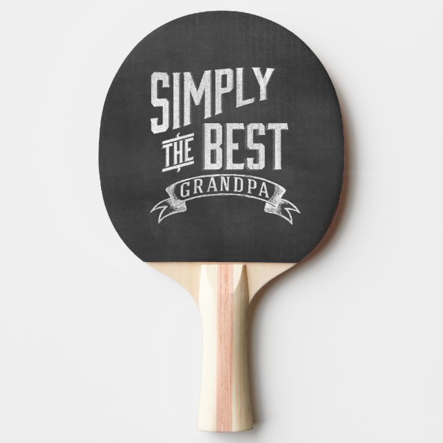 Simply the best Grandpa Ping Pong Paddle (Front)